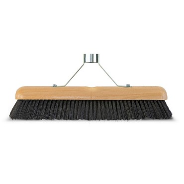 Veger gemengd haar 40 cm met metalen houder B ~