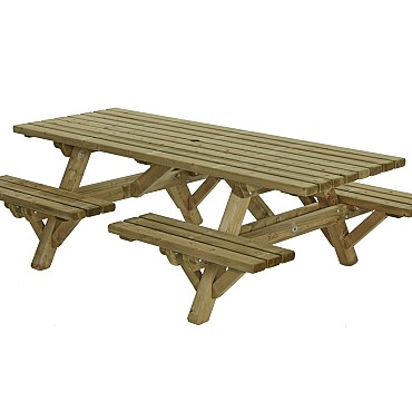 Picknicktafel open instap, 230x160cm ~