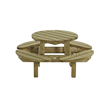 Kinderpicknicktafel rond, 130cm ~