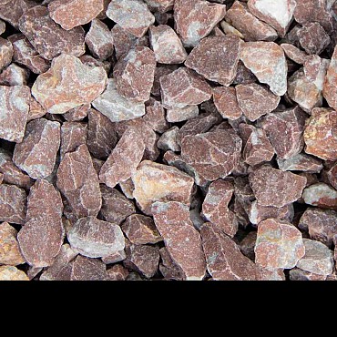 Rouge Belge split 8-16 mm. - 0,5 m³ BigBag á 750 kg. ~