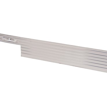 Alu Mevo Edge PRO LxH 229x10,2 cm. Dikte 3,2 mm. zilver (incl. 3 pennen )~