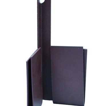 Mevosteel hoekstuk 90º 8x10,2 cm. bruin ~