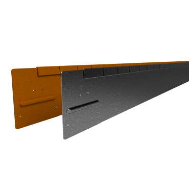 StraightCurve Flexline 220x15 cm Weervast staal (Corten) ~