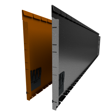 StraightCurve Flexline 216x56 cm. Gegalvaniseerd staal ~
