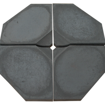 Parasoltegel zwart 45x45x8 cm. ~