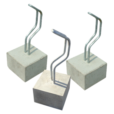 Rijwielstandaard grijs 30x30x20 cm. 45 graden diagonaal (fietsbeugel) ~