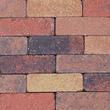 Dikformaat getrommeld bont 20x6,5x6,5 cm. ~