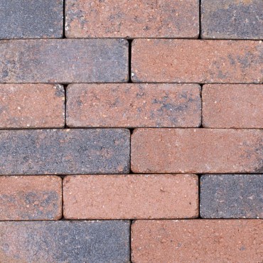 Dikformaat getrommeld bruin-zwart 20x6,5x6,5 cm. ~