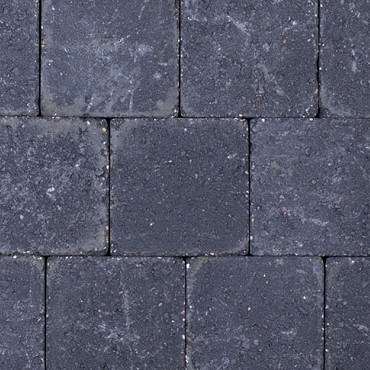 Kobbelstones getrommeld antraciet 10,5x10,5x7 cm. ~