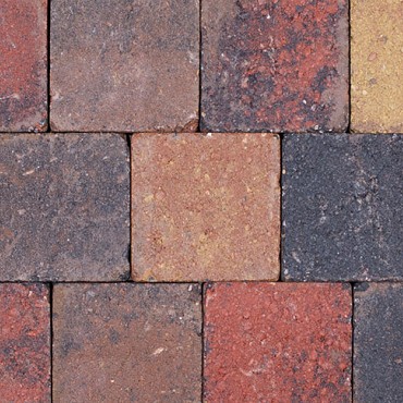 Kobbelstones getrommeld bont 10,5x10,5x7 cm. ~