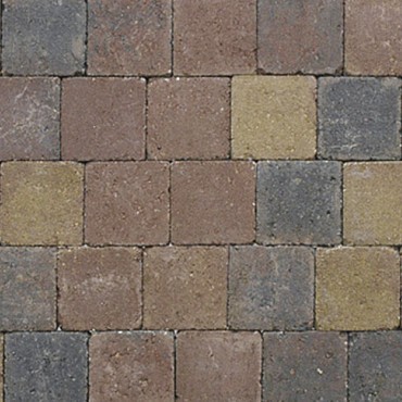 Kobbelstones getrommeld brons 14x14x7 cm. ~