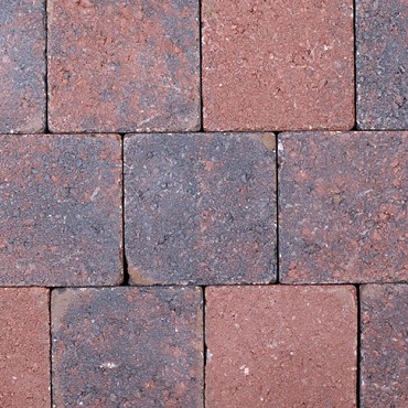 Kobbelstones getrommeld oud-hollands 14x14x7 cm. ~