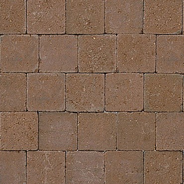 Kobbelstones getrommeld terracotta 14x14x7 cm. ~