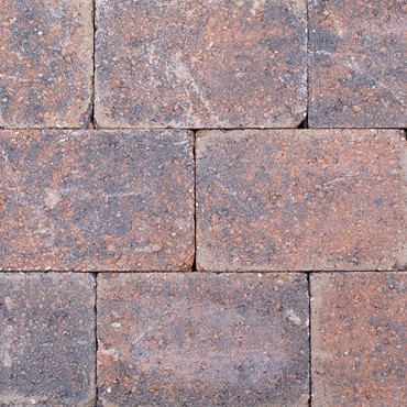 Kobbelstones getrommeld bruin-zwart 21x14x7 cm. ~