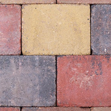 Kobbelstones getrommeld bont 28x21x7 cm. ~