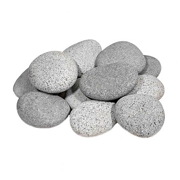Beach Pebbles grijs 30-60 mm. zak à 20 kg. ~