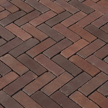 DF60 Erula rood bruin genuanceerd getrommeld ~