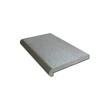 Donker grijs graniet G654 randtegel gevlamd type F recht 50x30x5/3 cm. ~