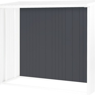 Achterwand voor WS 150 donkergrijs metallic (145,5x1,1x196,5 cm)~