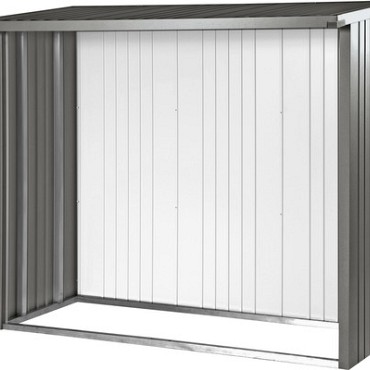 Achterwand voor WS 150 kwartsgrijs metallic (145,5x1,1x196,5 cm) ~