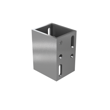 Dual Straight aluminium ondersteuning tbv schutting per 2 verpakt~