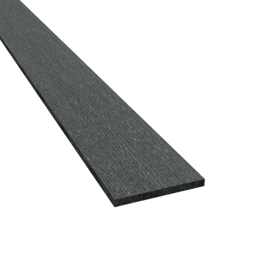 Dual Straight Privacy Lamel Graphite Black 43x3 mm (BxD) L=193 cm. ~