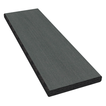 Dual Straight plint WPC 400x7,6x1 cm Graphite Black ~
