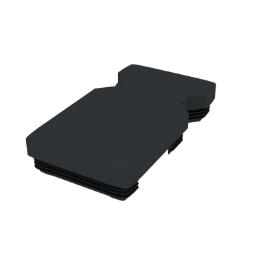 Dual Straight afdekkap zwart voor DFPAG2-82 (8,2x14,8x2,8 cm) ~