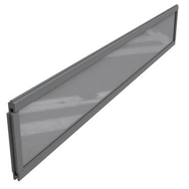 Dual Straight Kit Deco PMMA Opaque 200x30x0,6 cm Stone Grey ~