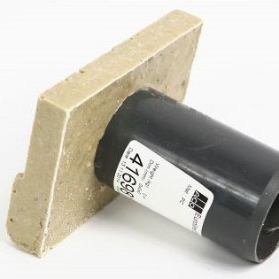 ACO Euroline H60 eindplaat met Ø60mm zijuitloop ~