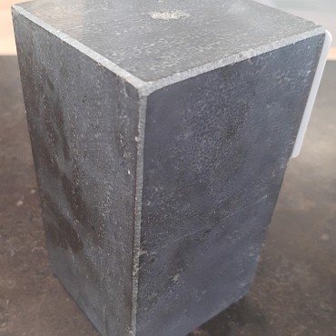 Zuil Spotted Bluestone 15x8x8 cm. gezoet met facet + gat Aktie OP=OP