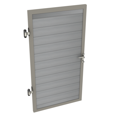 Dual Straight composiet deur 100x200 (BxH) Stone Grey ~