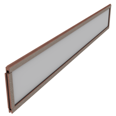 Dual Straight Kit Deco PMMA Opaque 200x30x0,6 cm Tropical Brown ~