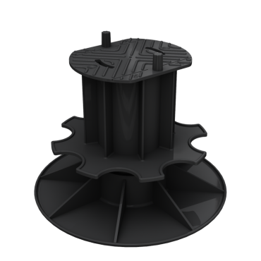 Dual Straight drager polypropyleen 140-170mm hoogte instelbaar tbv terrasplanken ~