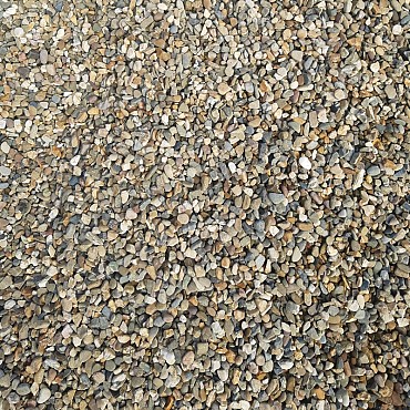 Maasgrind bruin (rond) 8-16 mm. - 1 m³ BigBag á 1600 kg. ~