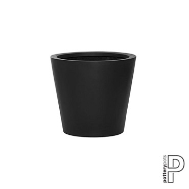 Pottery Pots plantenbak Bucket XS Black hoogte: 35 diameter: 40~