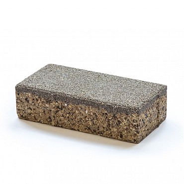 ZOAK waterdoorlatende klinker 20x10x5,5 cm. Koffie ~