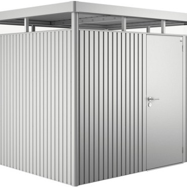 Berging Highline zilvergrijs - enkele deur