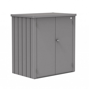 Terrasschrank Romeo Gr. L kwartsgrijs metallic (132x87x140 cm) ~