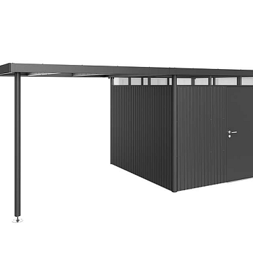 Zijdak voor Berging HighLine Gr. H2 donkergrijs metallic 282x195x222~