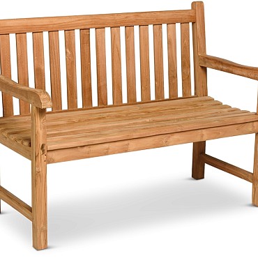 Cordoba Teak Bench Indonesian Legal Wood Certificaat 120 cm Teak (120x65x92 cm) ~