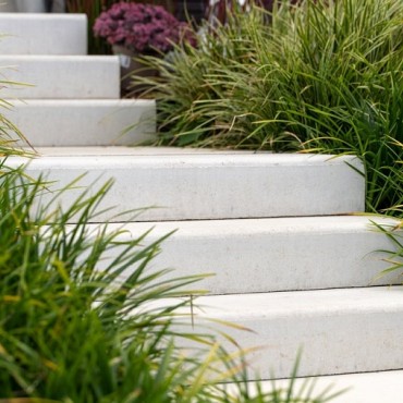 Strained Matt White traptrede 100x40x15 cm. ZF~