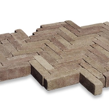 Dikformaat getrommeld geel-bruin 20x6,5x6,5 cm. ~