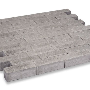 Dikformaat met facet grijs 21x7x7 cm. ~