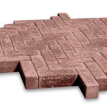 Dikformaat met facet heide 21x7x7 cm. ~