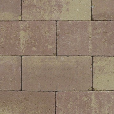 Kobbelstones getrommeld geel-bruin 28x21x7 cm. ~