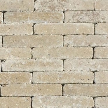 Waalstones getrommeld geel-witcement 20x5x7 cm. ~