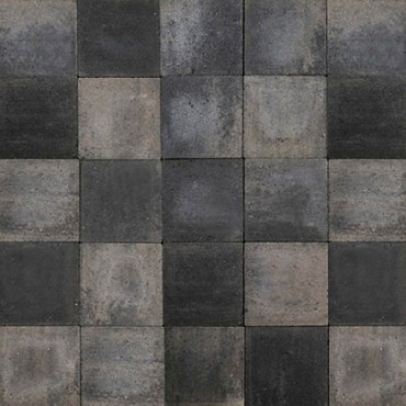 Strakstones grijs-zwart 10,5x10,5x7 cm. ~