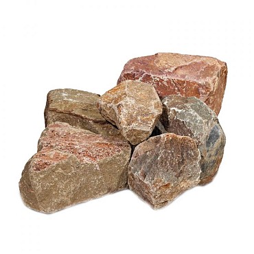 Grauwacke brokken 6-8 cm. in gaas - KG prijs ~