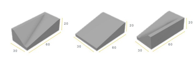 INVINRB 13/15 20/10x60x30 li grijs vis ~